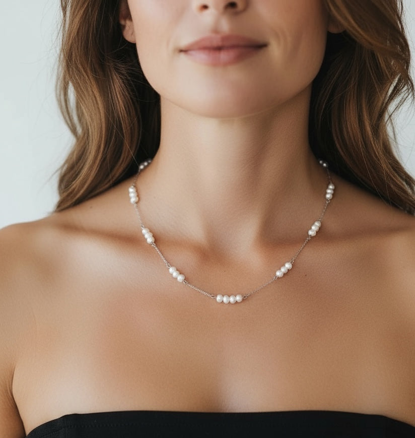 Vivian Grace Jewelry Necklace Gwen Pearl Choker