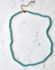 Vivian Grace Jewelry Necklace Ocean Blue Gemstone Heishi Necklace