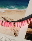 Vivian Grace Jewelry Necklace Pink Pink and White Shell Necklace