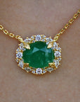 Vivian Grace Jewelry Necklace Poppy Necklace - Created Emerald