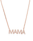 Vivian Grace Jewelry Necklace Rose Gold Pave MAMA Necklace