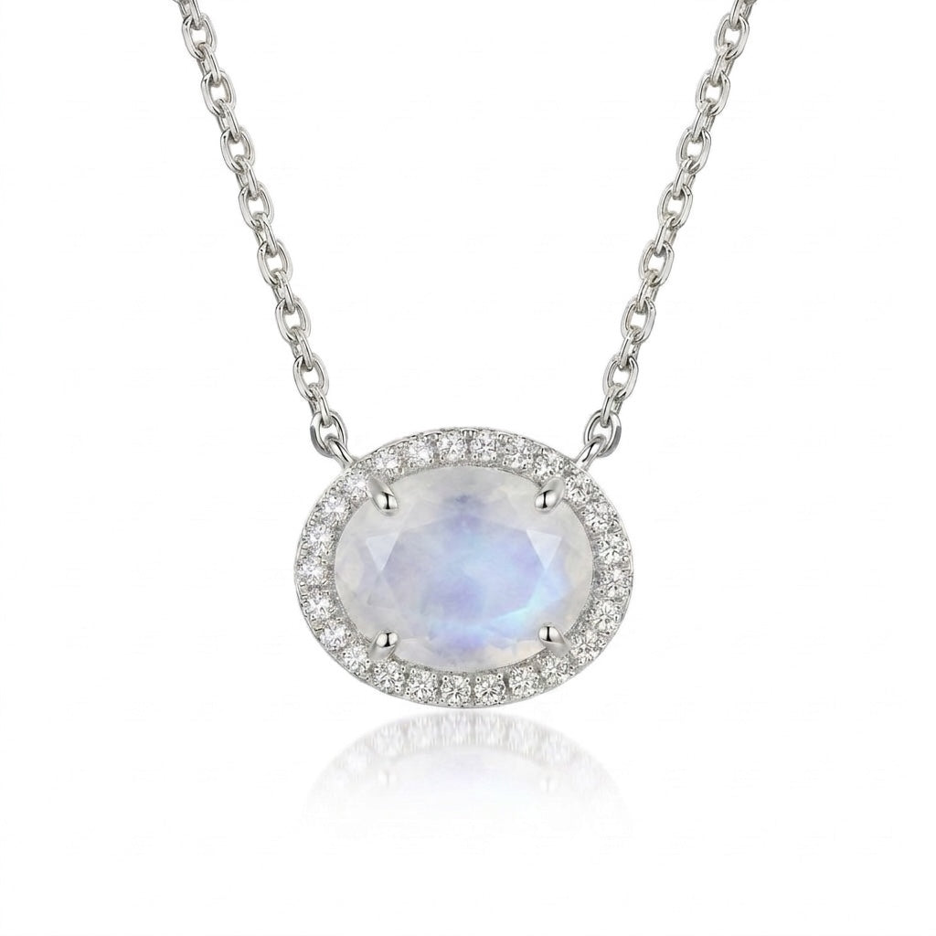 Vivian Grace Jewelry Necklace Silver Skye Moonstone Necklace
