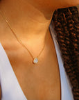 Vivian Grace Jewelry Necklace Skye Halo Moonstone Necklace