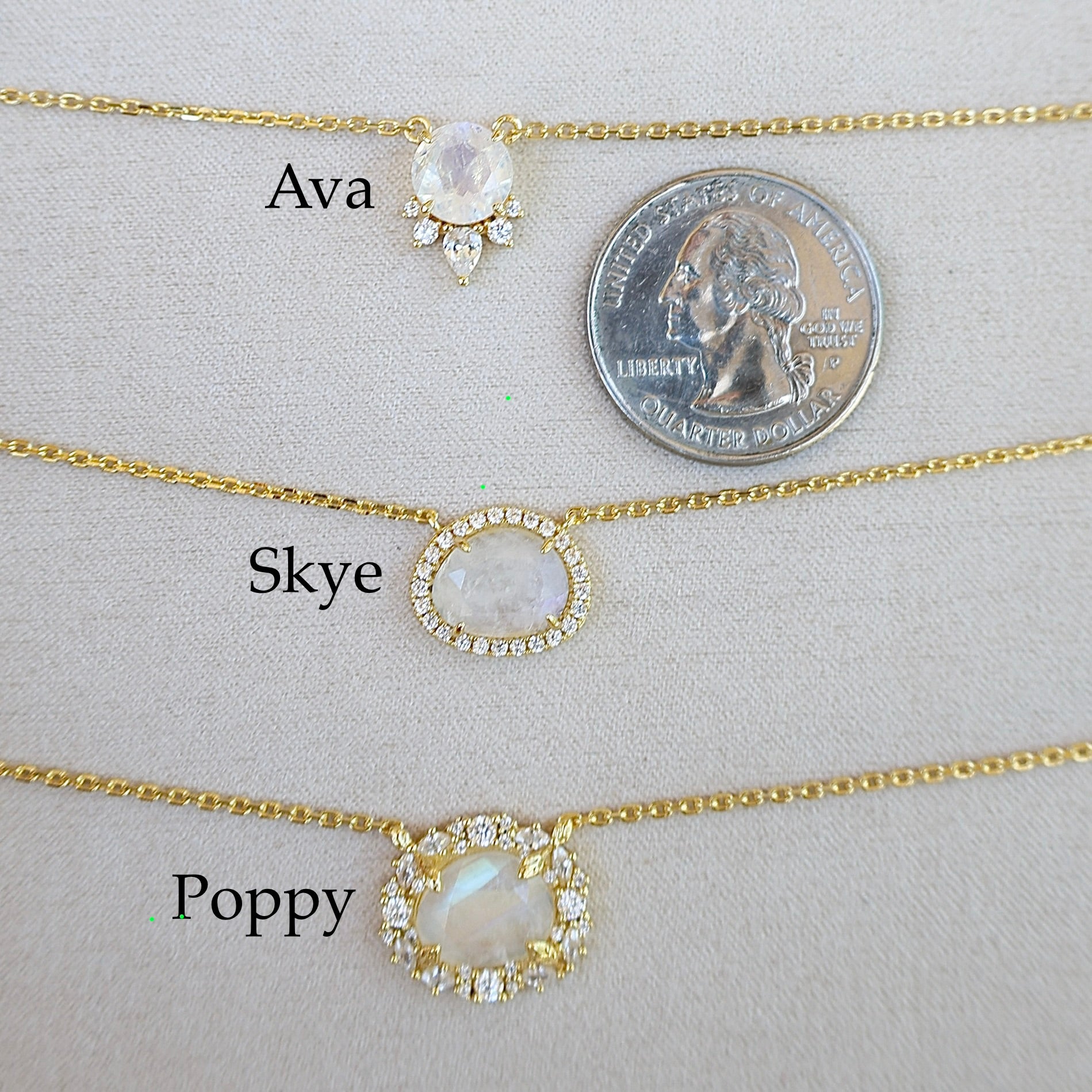 Vivian Grace Jewelry Necklace Skye Moonstone Necklace