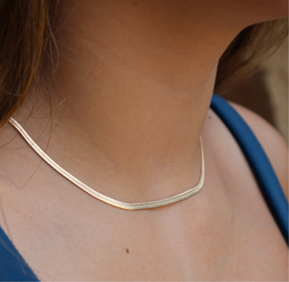 Vivian Grace Jewelry Necklace The Gold Filled Snake Chain