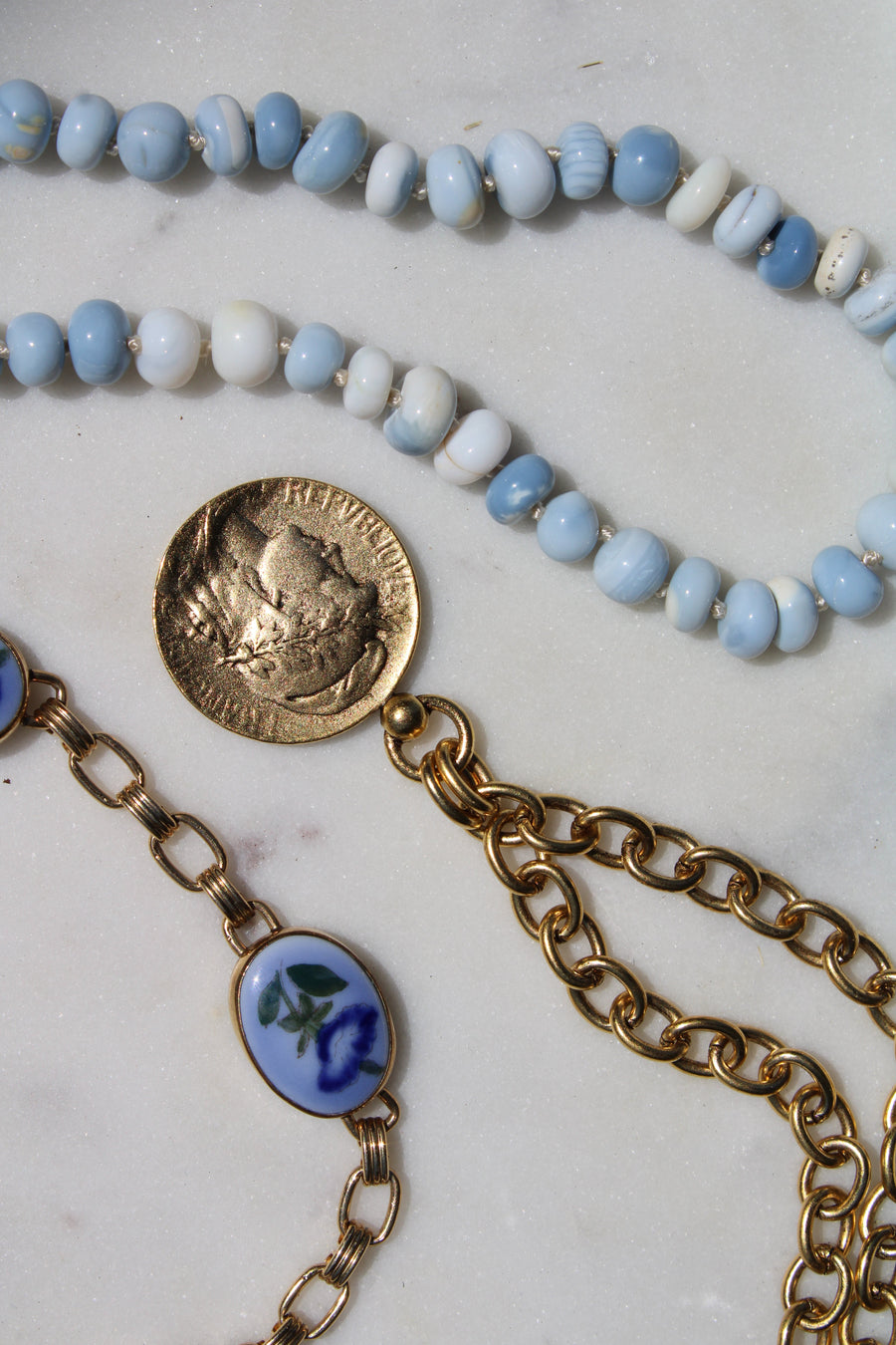 Vivian Grace Jewelry Necklace The Marianne French Coin Necklace