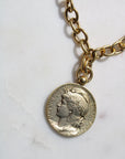 Vivian Grace Jewelry Necklace The Marianne French Coin Necklace