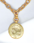 Vivian Grace Jewelry Necklace The Marianne French Coin Necklace