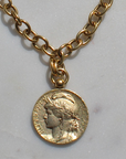 Vivian Grace Jewelry Necklace The Marianne French Coin Necklace