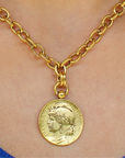 Vivian Grace Jewelry Necklace The Marianne French Coin Necklace