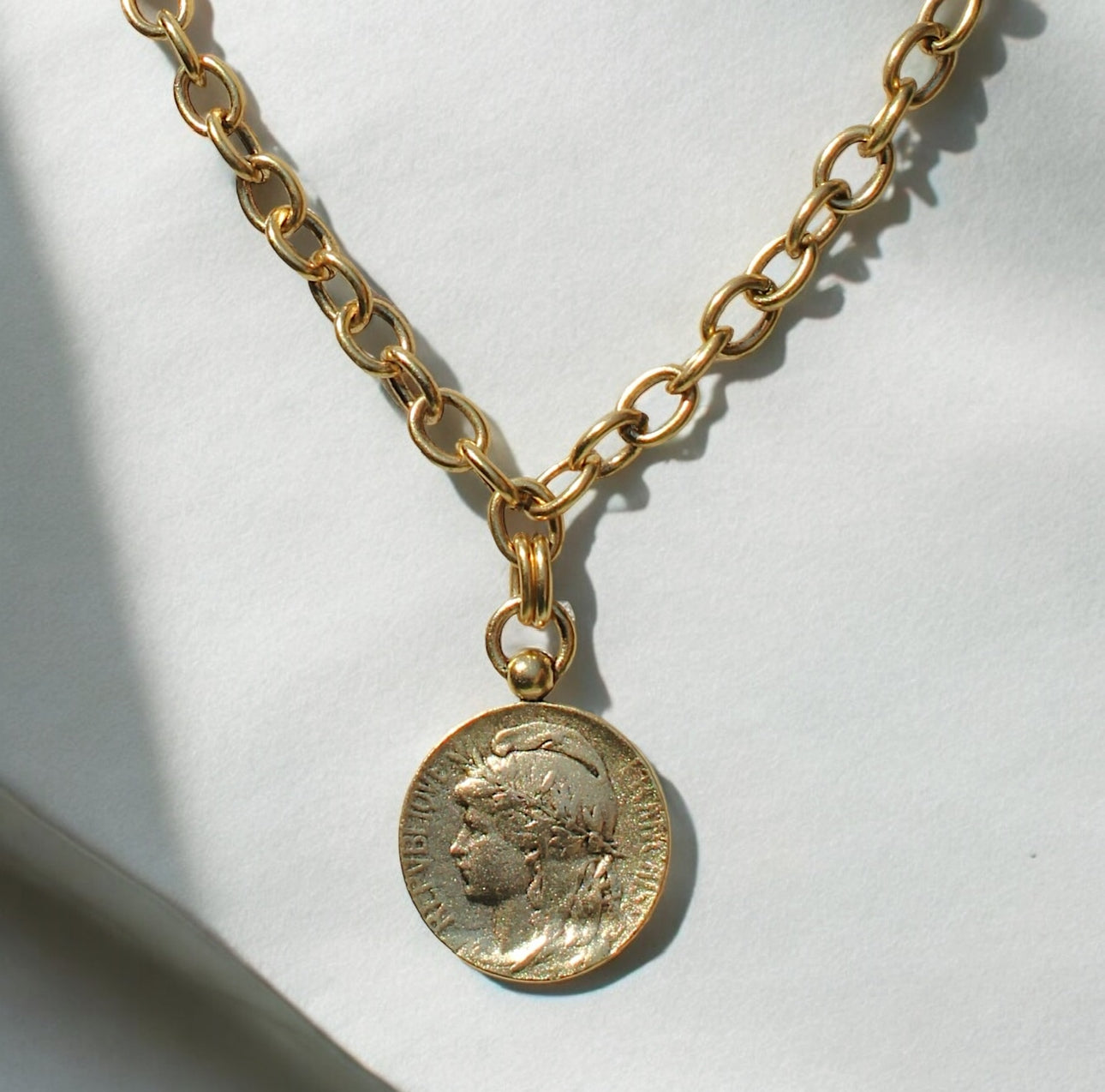 Vivian Grace Jewelry Necklace The Marianne French Coin Necklace