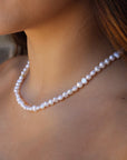 Vivian Grace Jewelry Necklace White Genuine Freshwater Pearl Necklace