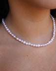 Vivian Grace Jewelry Necklace White Genuine Freshwater Pearl Necklace