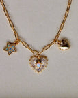 Vivian Grace Jewelry Necklaces Gold Sweetheart Opal Charm Necklace