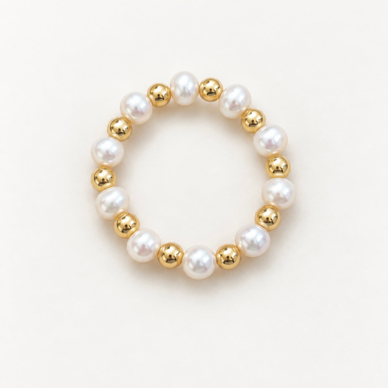 Vivian Grace Jewelry Ring 3mm Freshwater Pearl and 14k Gold Filled Bead Ring