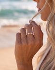 Vivian Grace Jewelry Ring 3mm Freshwater Pearl and 14k Gold Filled Bead Ring