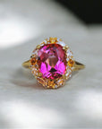 Vivian Grace Jewelry Ring 5 The Poppy Ring - Pink Topaz and Citrine