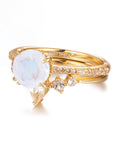 Vivian Grace Jewelry Ring Ava Moonstone & Topaz Ring Set