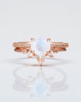 Vivian Grace Jewelry Ring Ava Moonstone & Topaz Ring Set