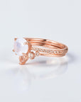 Vivian Grace Jewelry Ring Ava Moonstone & Topaz Ring Set