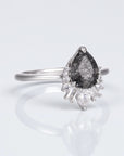 Vivian Grace Jewelry Ring Black Rutilated Quartz Ring- Sterling Silver