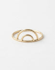 Vivian Grace Jewelry Ring Double Arch Stacking Ring - 14k GF