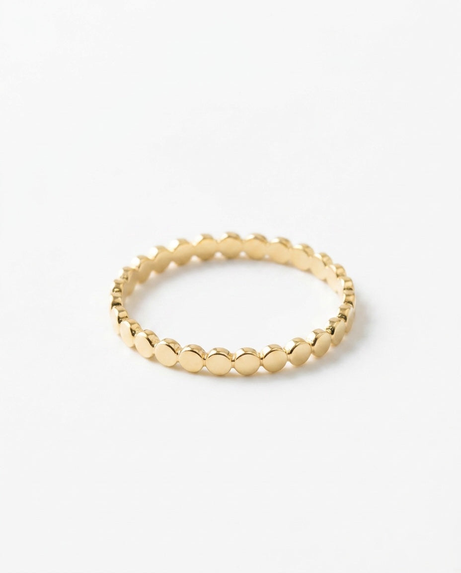 Vivian Grace Jewelry Ring Gold / 5 Orb Stacking Band- 14k Gold Filled