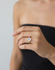 Vivian Grace Jewelry Ring Luxe Freeform Moonstone Ring