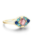 Vivian Grace Jewelry Ring Ocean Morganite Mosaic Ring