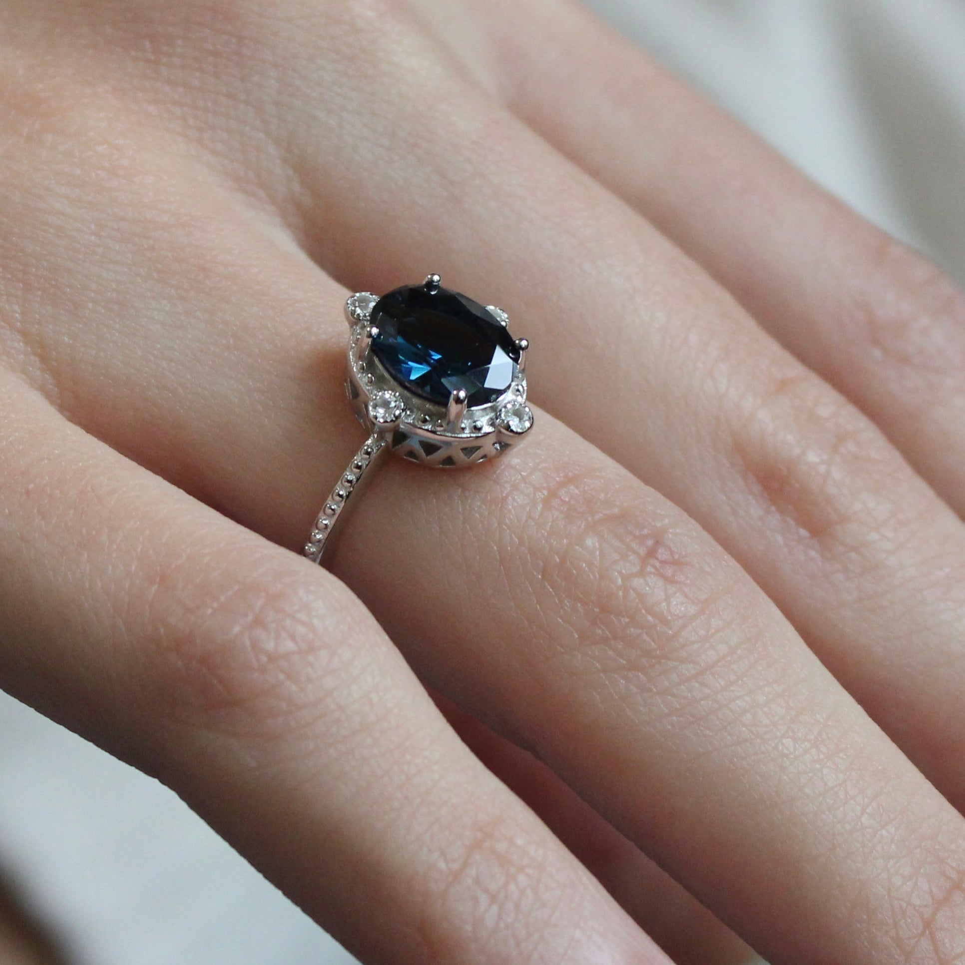 Vivian Grace Jewelry Ring Ocean Versailles Ring- Sterling Silver