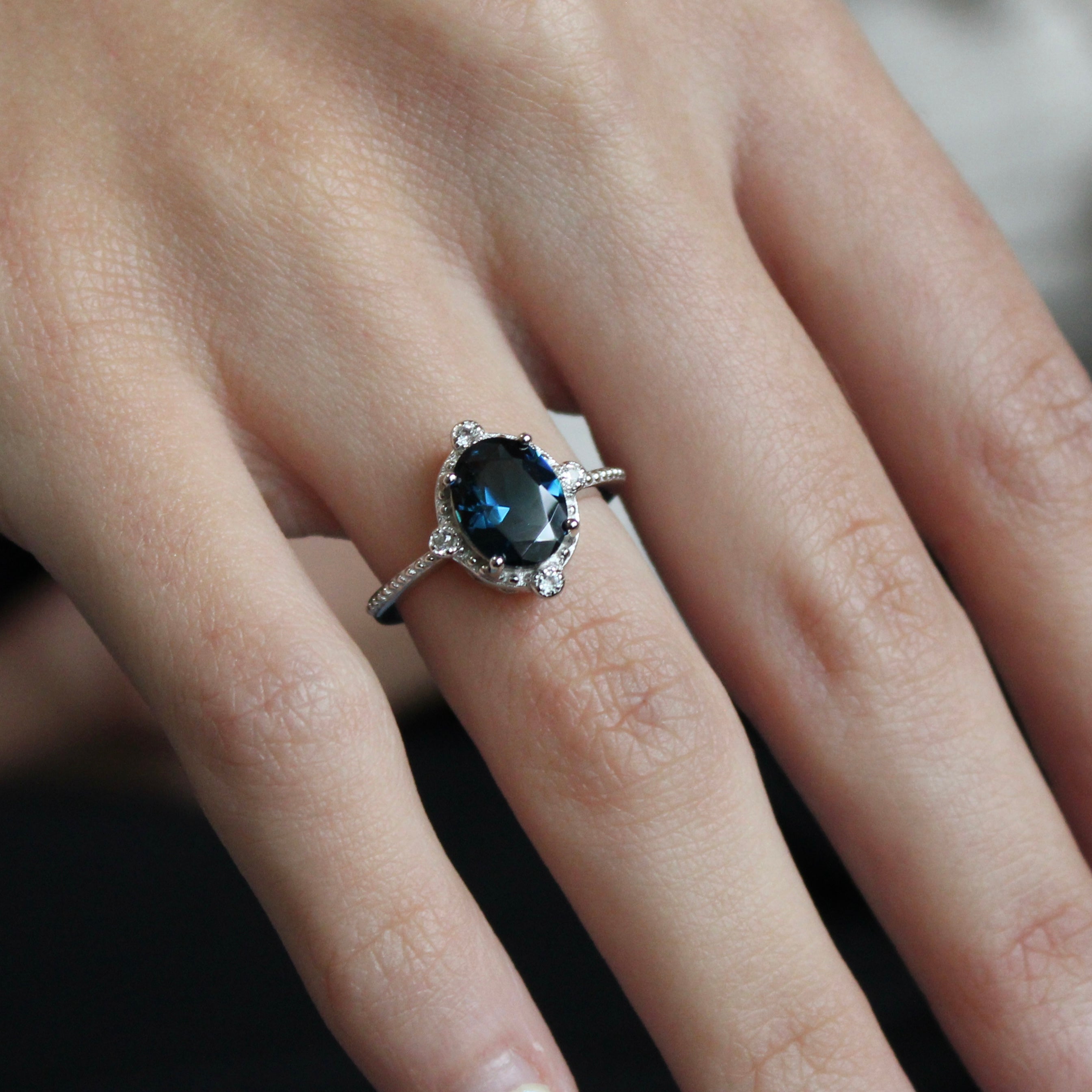 Vivian Grace Jewelry Ring Ocean Versailles Ring- Sterling Silver