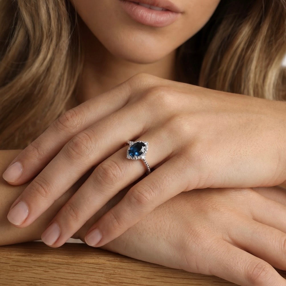 Vivian Grace Jewelry Ring Ocean Versailles Ring- Sterling Silver