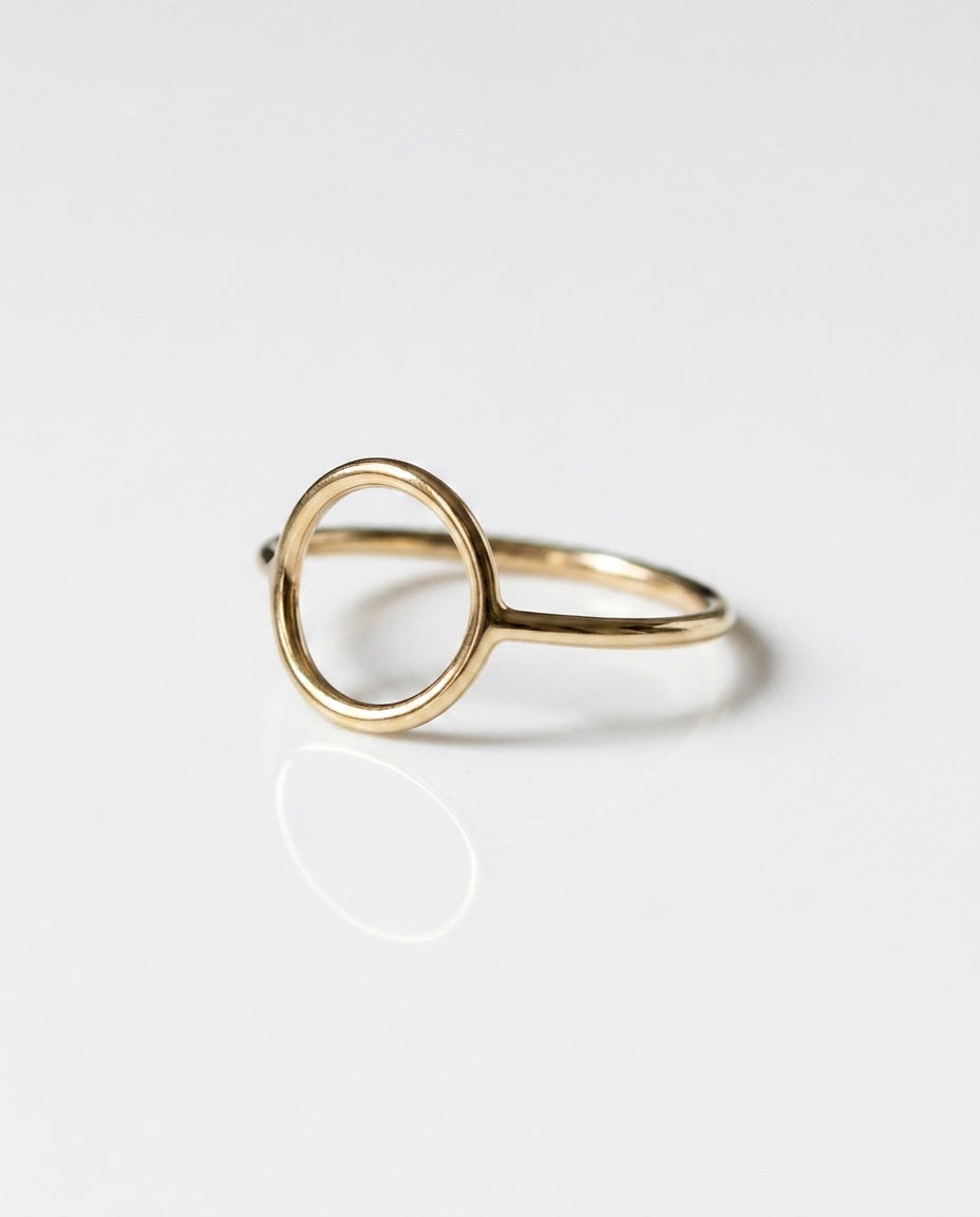 Vivian Grace Jewelry Ring Open Circle Stacking Ring - 14k GF