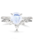 Vivian Grace Jewelry Ring Silver / 5 Ava Moonstone & Topaz Ring Set