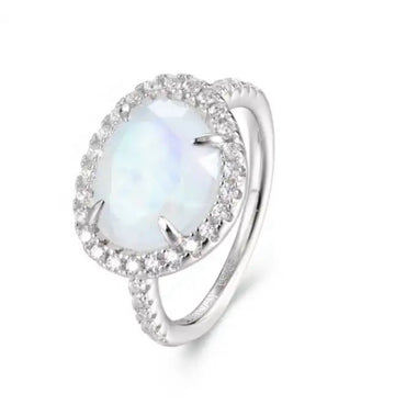 Vivian Grace Jewelry Ring Silver / 5 Skye Moonstone Ring