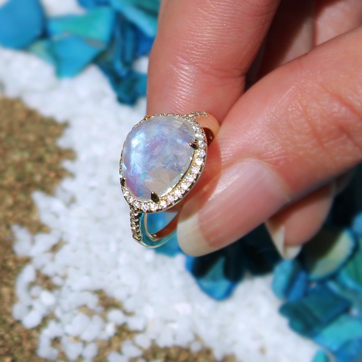 Vivian Grace Jewelry Ring Skye Moonstone Ring