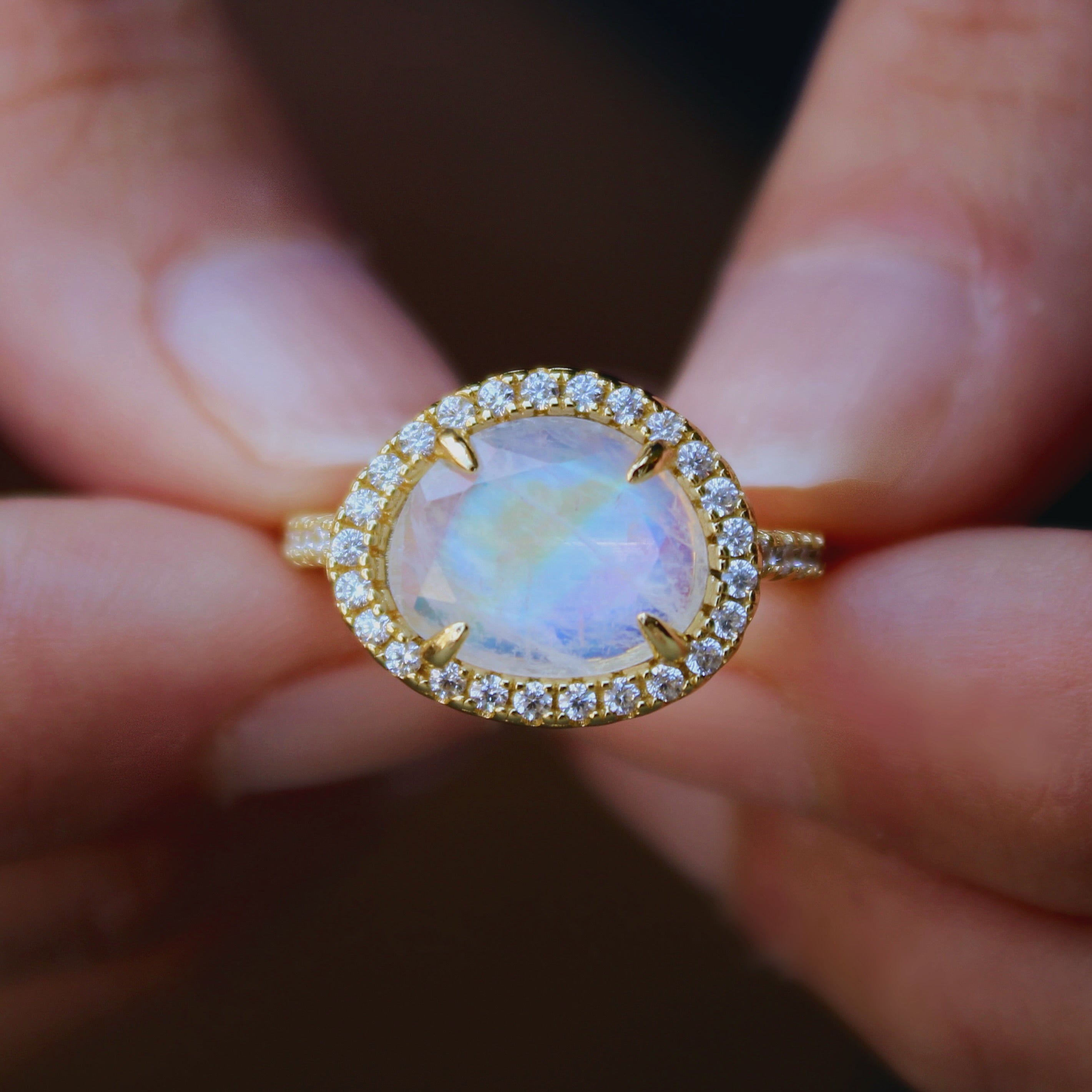 Vivian Grace Jewelry Ring Skye Moonstone Ring