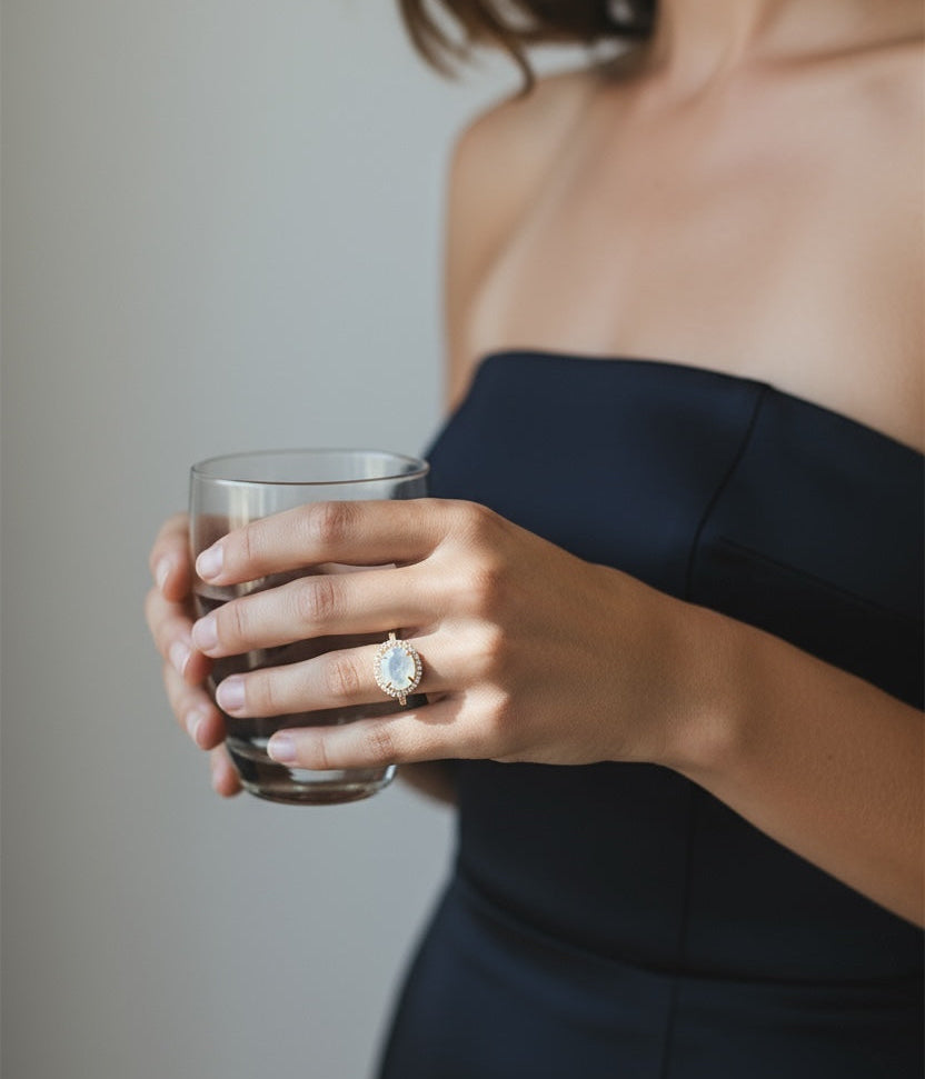 Vivian Grace Jewelry Ring Skye Moonstone Ring
