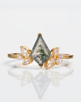 Vivian Grace Jewelry Ring The Emeliene Ring - Moss Agate