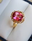 Vivian Grace Jewelry Ring The Poppy Ring - Pink Topaz and Citrine