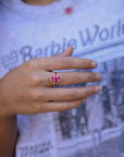 Vivian Grace Jewelry Ring The Poppy Ring - Pink Topaz and Citrine