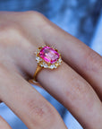 Vivian Grace Jewelry Ring The Poppy Ring - Pink Topaz and Citrine