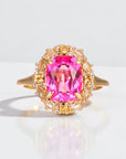 Vivian Grace Jewelry Ring The Poppy Ring - Pink Topaz and Citrine