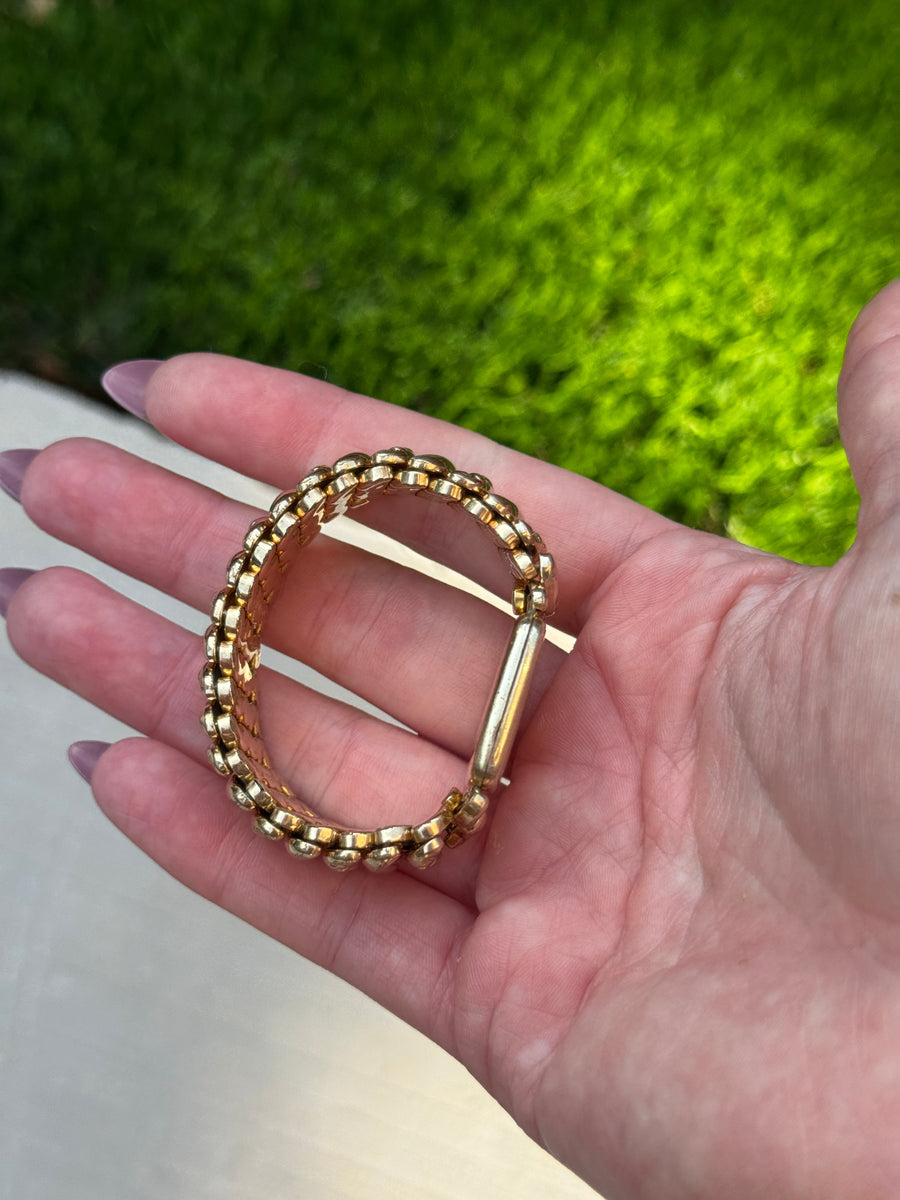Vivian Grace Vintage Bracelet Gold Gold Filled Sweetheart Bracelet with Locket- Vintage