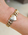 Vivian Grace Vintage Bracelet Gold La Mode Monogram Heart Gold Filled Sweetheart Expansion Bracelet - Vintage (Copy)