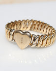 Vivian Grace Vintage Bracelet Gold La Mode Monogram Heart Gold Filled Sweetheart Expansion Bracelet - Vintage (Copy)