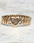 Vivian Grace Vintage Bracelet Gold La Mode Monogram Heart Gold Filled Sweetheart Expansion Bracelet - Vintage (Copy)