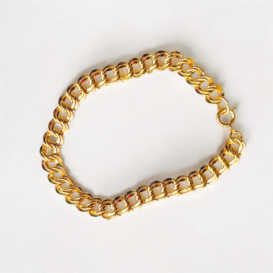 Vivian Grace Vintage Bracelet Gold Vintage 12k Gold Filled Charm Bracelet