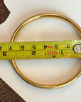 Vivian Grace Vintage Bracelet Gold Vintage 12k Gold-Filled Floral Etched Bangle Bracelet- slim design