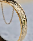 Vivian Grace Vintage Bracelet Gold Vintage Hinged 12k Gold Filled Etched Floral Bangle Bracelet - Hayward